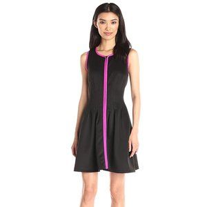 Betsey Johnson Fit & Flare Zip Up Scuba Dress | 4